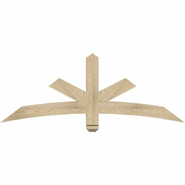 Ekena Millwork Alberta Rough Sawn Timber Gable Bracket, Douglas Fir, 60"W x 22"H x 4"D x 4"F, 9/12 Pitch GBW060X22X0404ALB00RDF - main